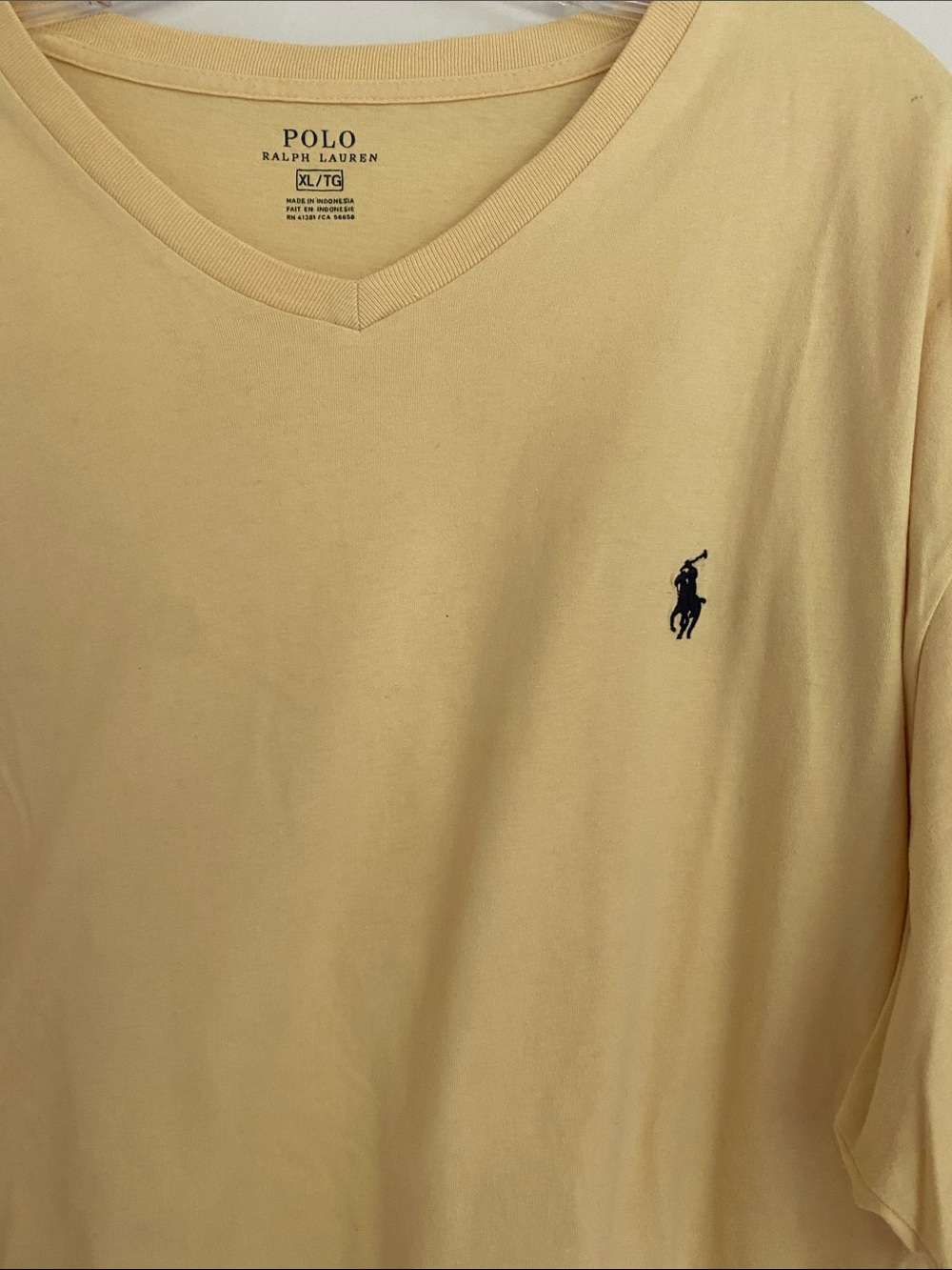 POLO Ralph Lauren Yellow Short Sleeve T-Shirt | Size XL